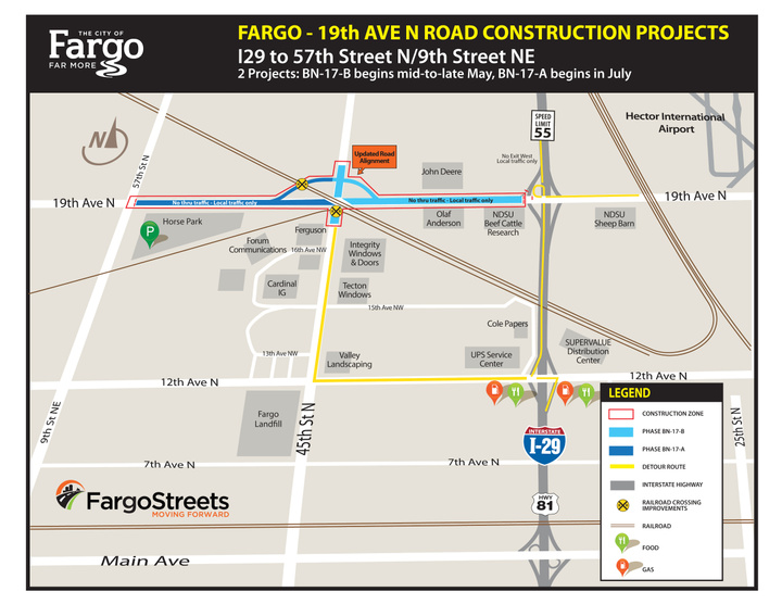 19th Avenue N Road Construction Projects Map