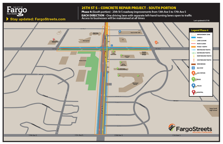 South Portion CPR Work Traffic Pattern