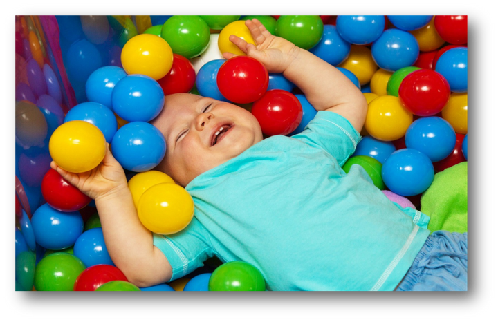 Baby in balls