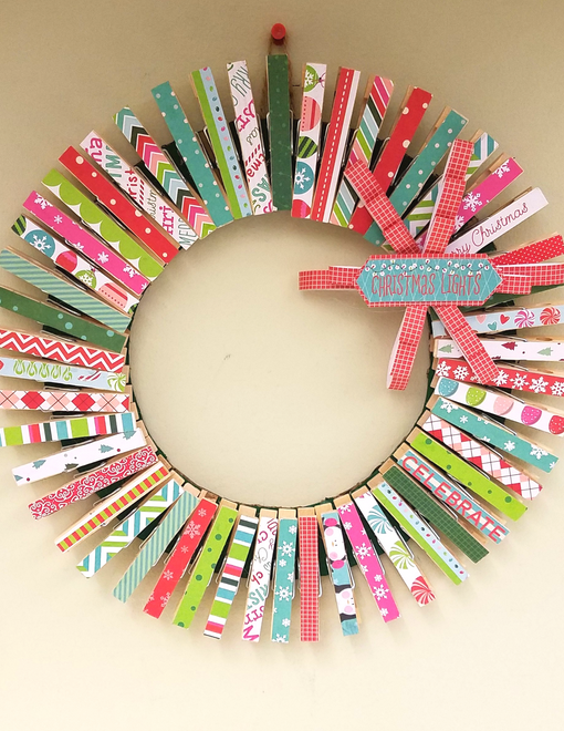 Clothespin Wreath