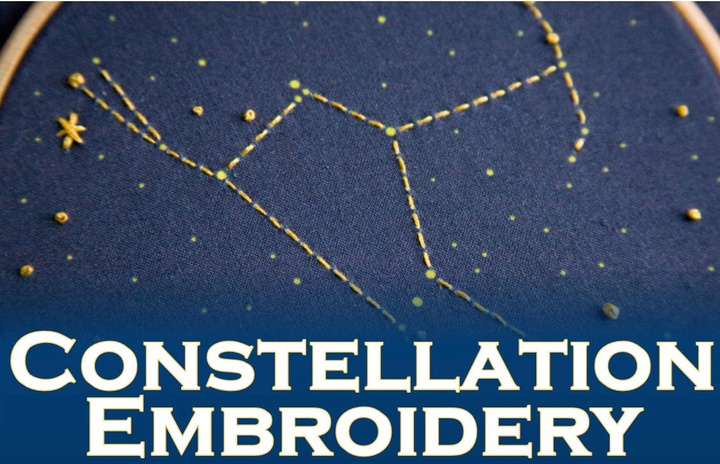 Constellation embroidery