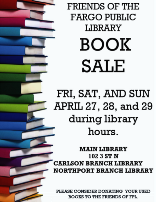 Friends book sale poster 2018