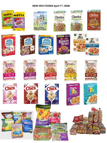 New WIC Foods - April 1st, 2026