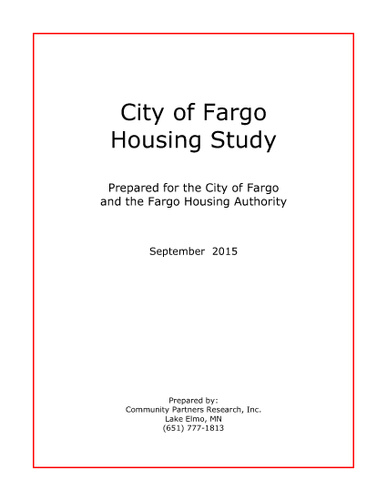 City of Fargo Housing Study