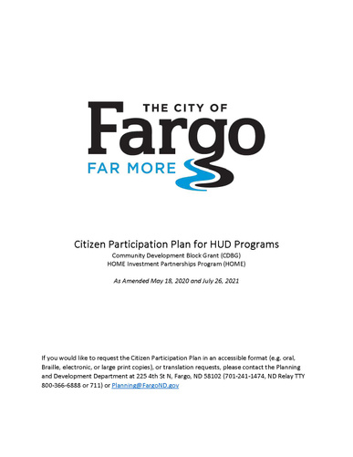 Citizen Participation Plan for HUD Programs