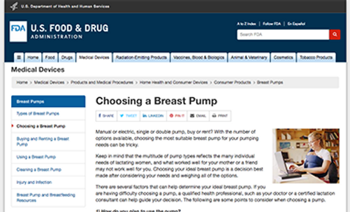 Choosing a Breast Pump