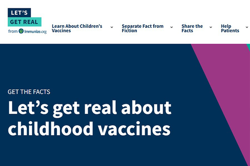 Immunize.org - Let's Get Real