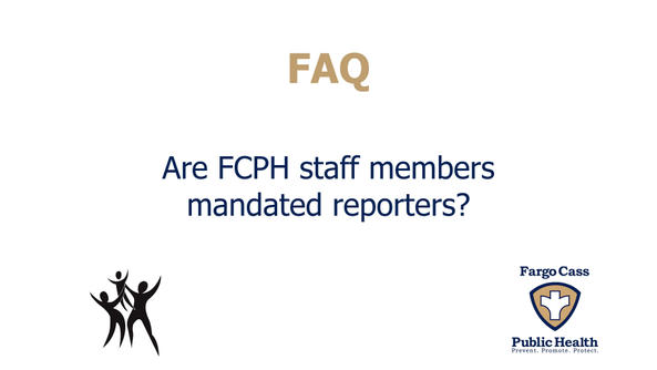 Are FCPH staff members mandatory reporters?