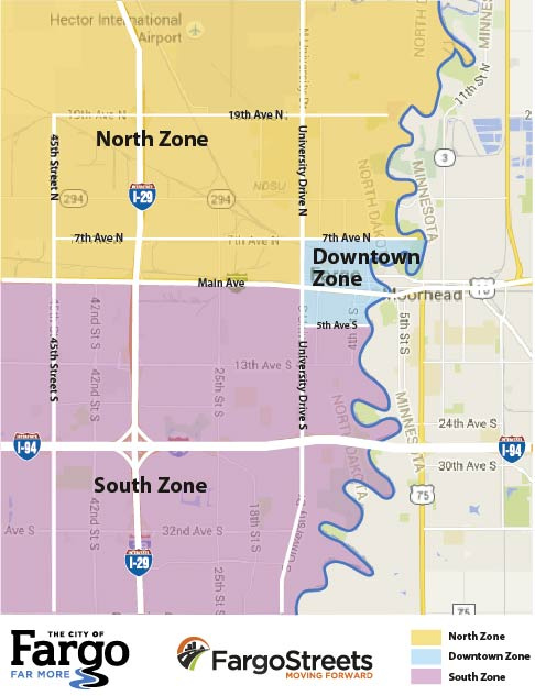 FargoStreets Zone Map