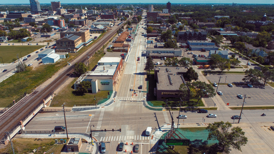 New Main Avenue Looking East. Courtesy: Apex Engineering Group, Sept. 4, 2020