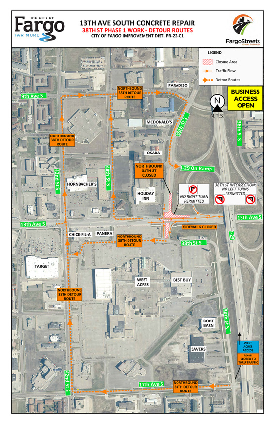 PR-22-C1 Phase 1 Detour Routes