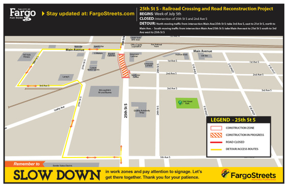 25th Street Project Map