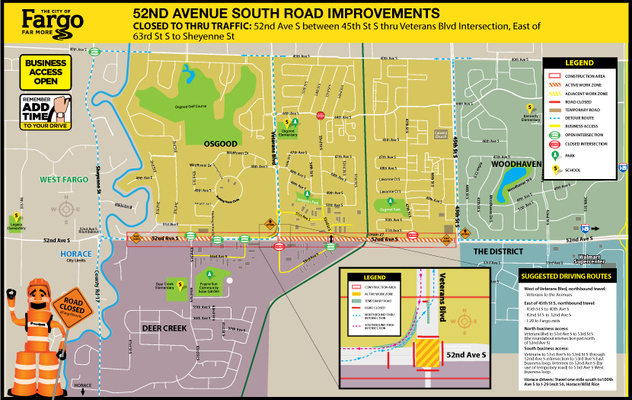 Thursday, July 25, 63rd St S intersection will open to north-south traffic