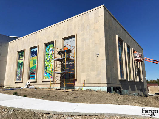 Exterior Panels on the New City Hall Facility