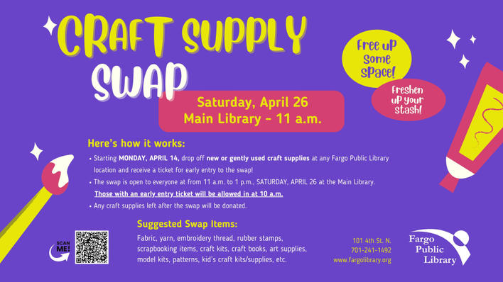 Craft supply swap 2025