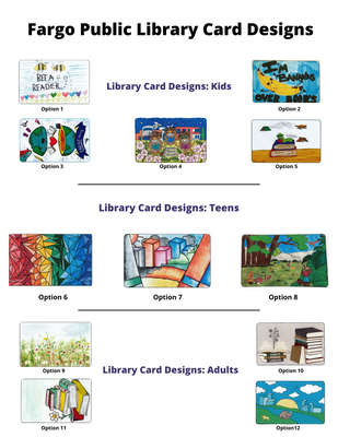 Library Card Design options May 2022