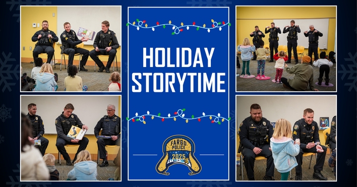 Holiday Storytime with the Fargo Police Dept. 
