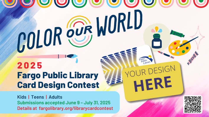 Library Card Design Contest 2025 graphic