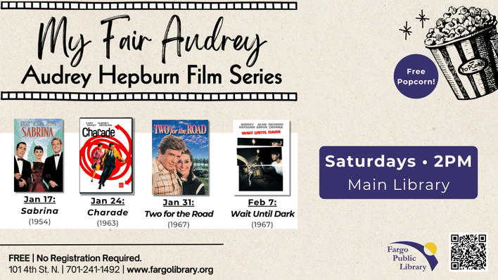 Audrey Hepburn film series graphic
