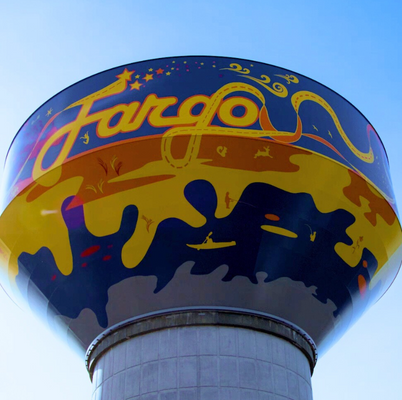Fargo's new water tower