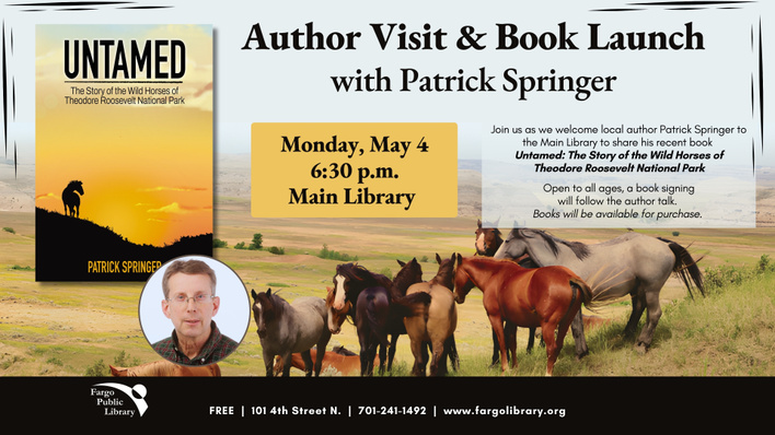 Patrick Spring author visit for "Untamed" book launch