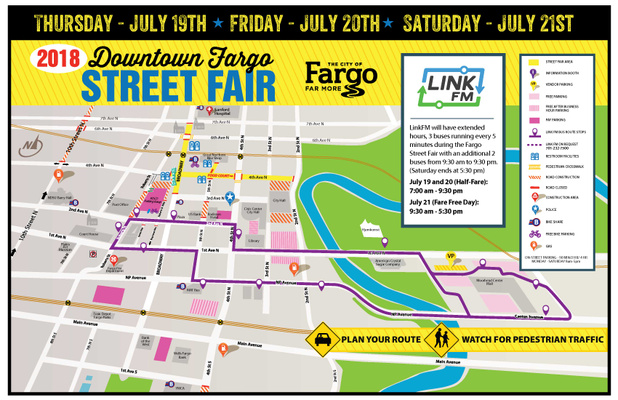 Updated LinkFM Downtown Street Fair Map