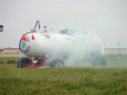 Ammonia tank chemical spill