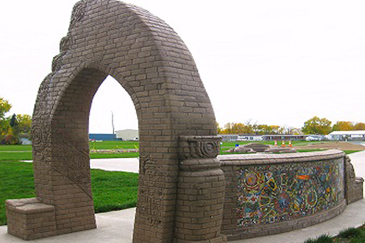 Fargo Brick Sculpture