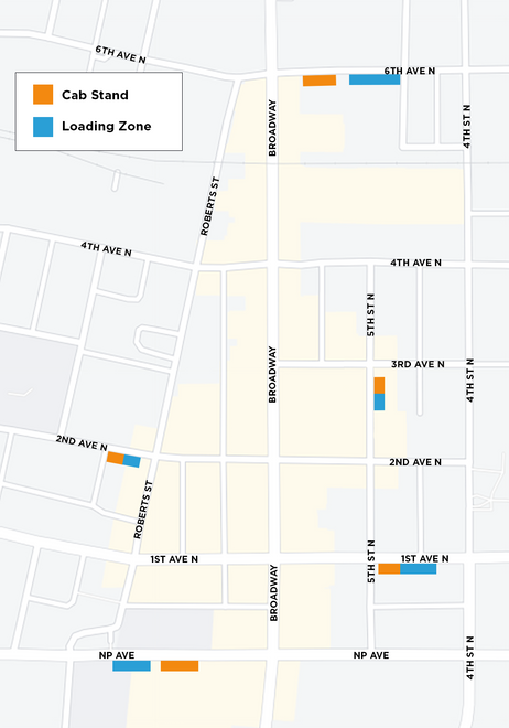 Cab Stand Map 10-20-22