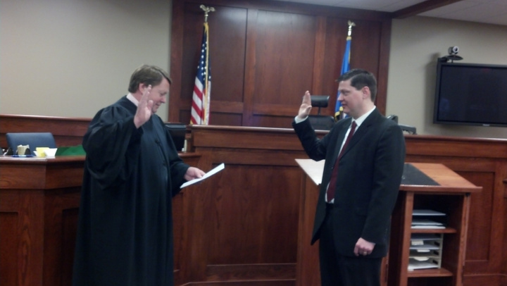 Municipal Court Judge swearing in