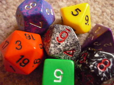 D & D dice