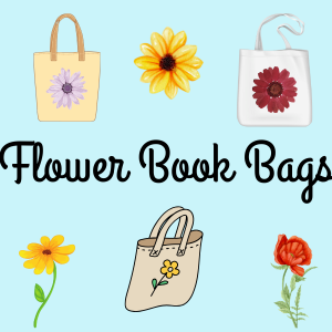 Flower book bags