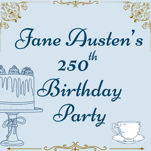Jane Austen 250th Birthday graphic