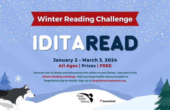 Iditaread WInter Reading Challenge graphic