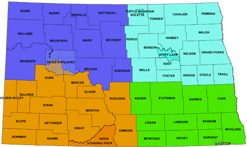 ND regional response area