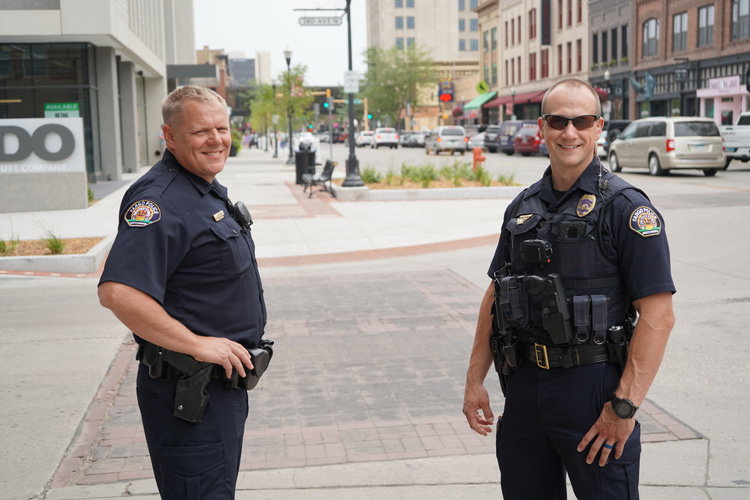 Downtown Resource Officers Jordheim and Nord